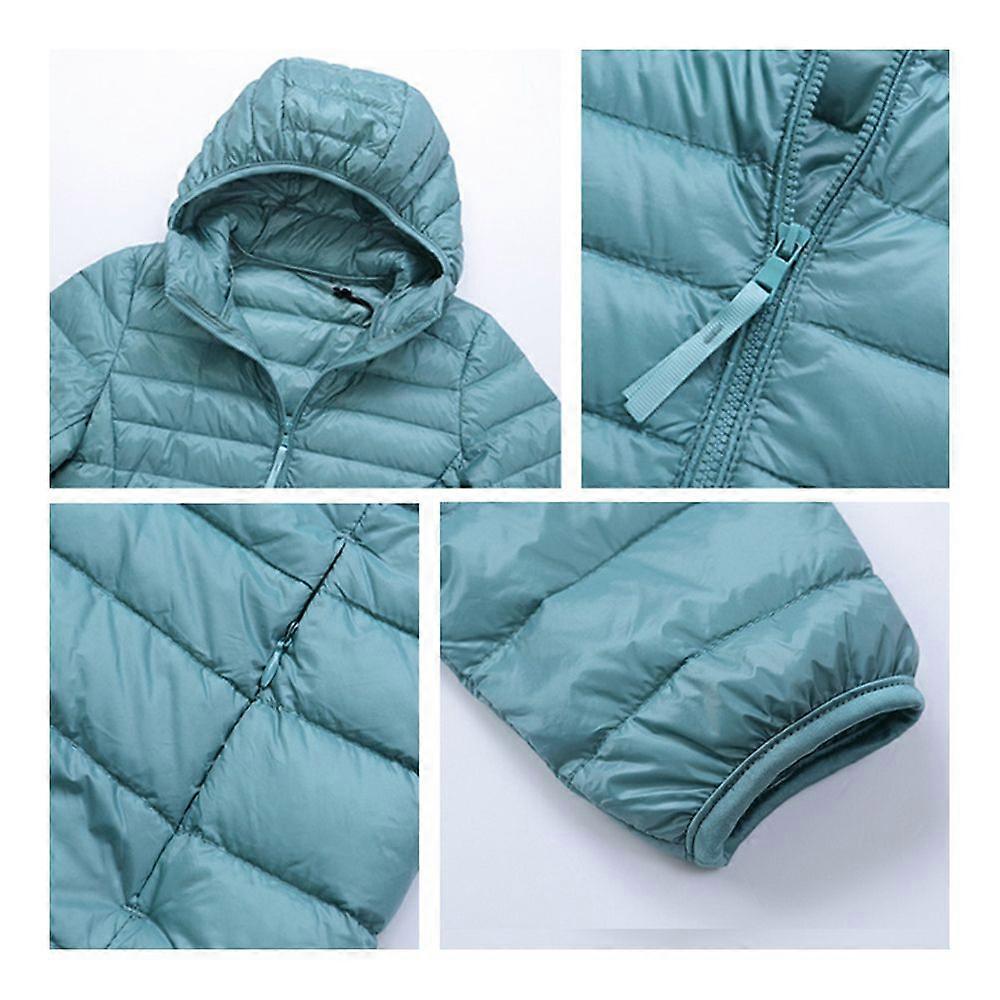Ladies Light Down Jacket Cropped Slim Hoodie