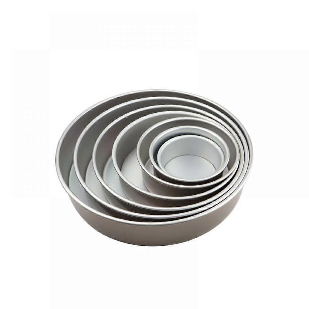 6 Pieces Stainless Steel Cookie Cutter Set ' Biscuit Plain Edge Round Cutters Large Sizes Shape Molds Ranging from