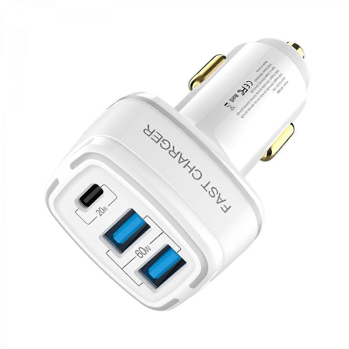 PD20W ara arj cihaz sper hzl arj 5A balant noktal ara arj cihaz 80W yksek gl PD3.0/QC4.0 adaptr beyaz