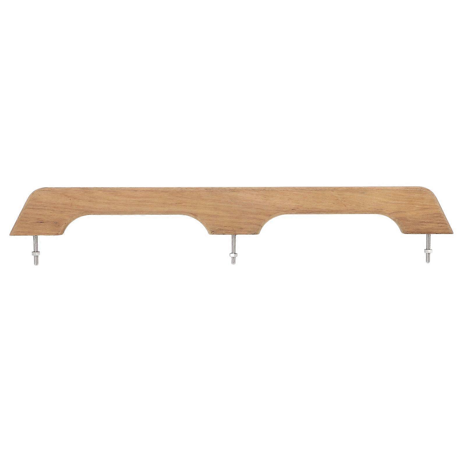 Teak Handrail 2 Loop 22 Inch Sturdy Rot Resistant Wooden Boat Grab Handle for Marine RV Boating MK4832