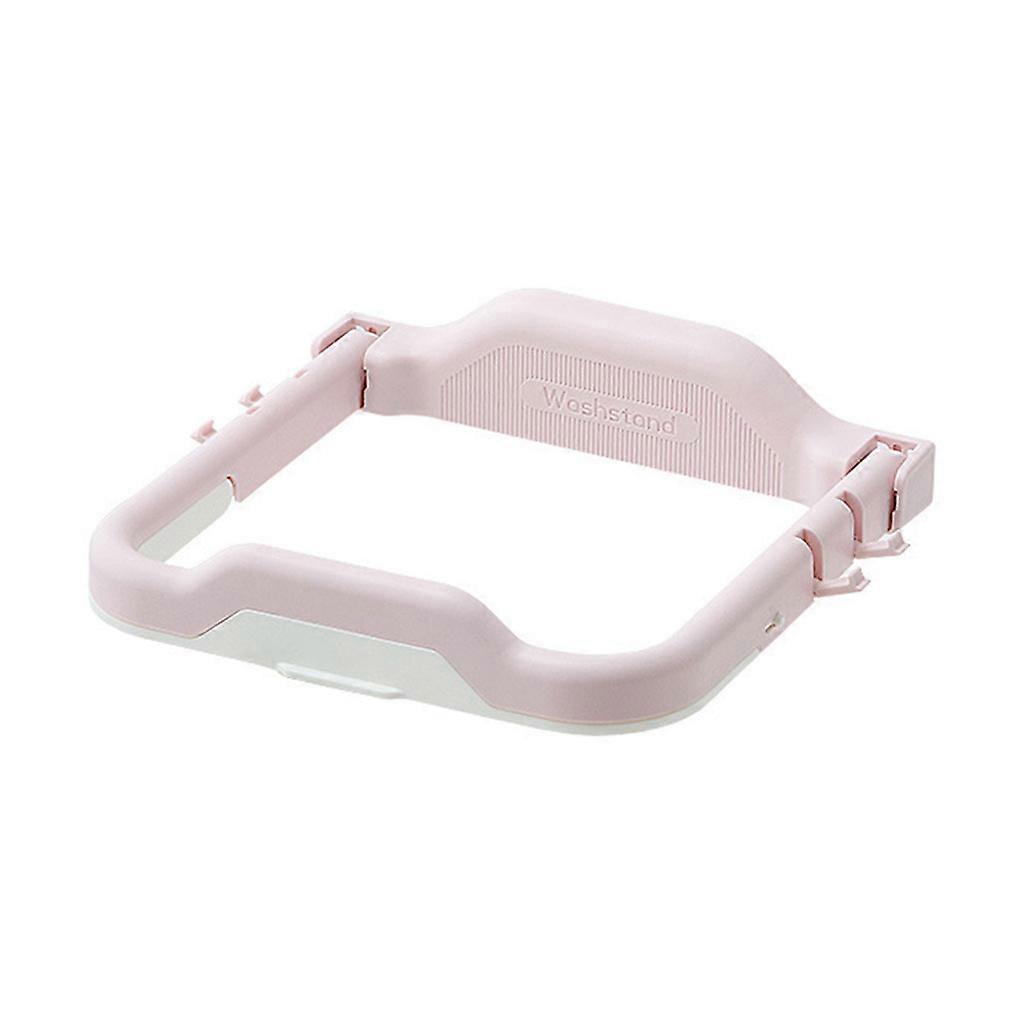 Multifunction Wall Mounted Washbasin Holder Cleaning Brush Hanging Storage Rack Bathroom Organizer  pink