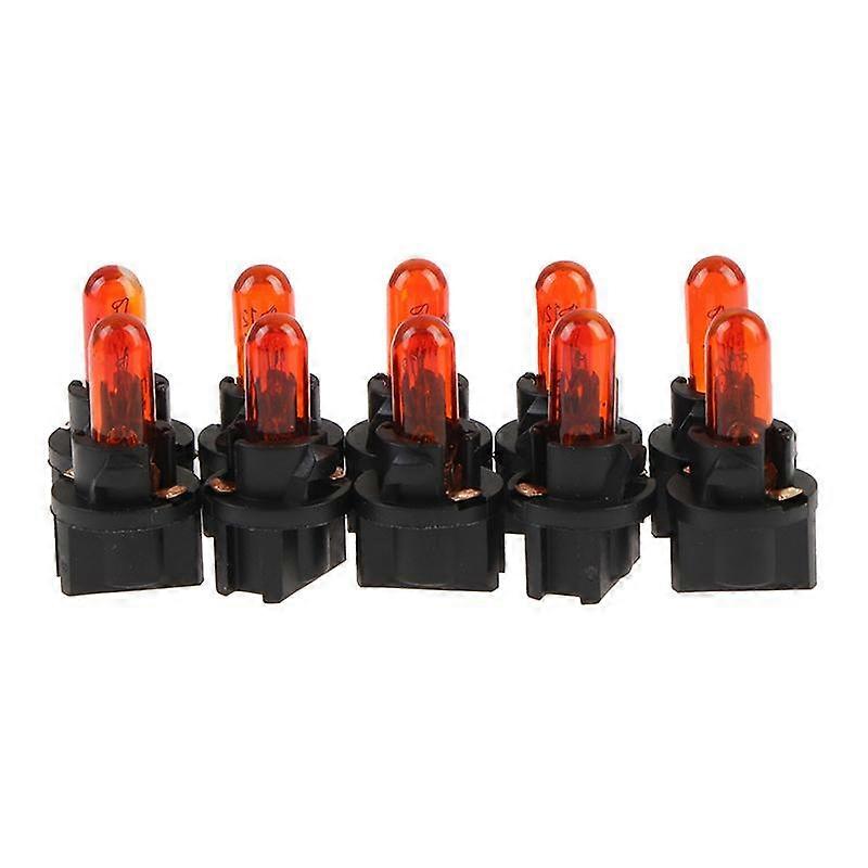 10Pcs T5 T6.5 Led Bulb W1.2Wcar Interior Lights Dashboard Heating Indicator