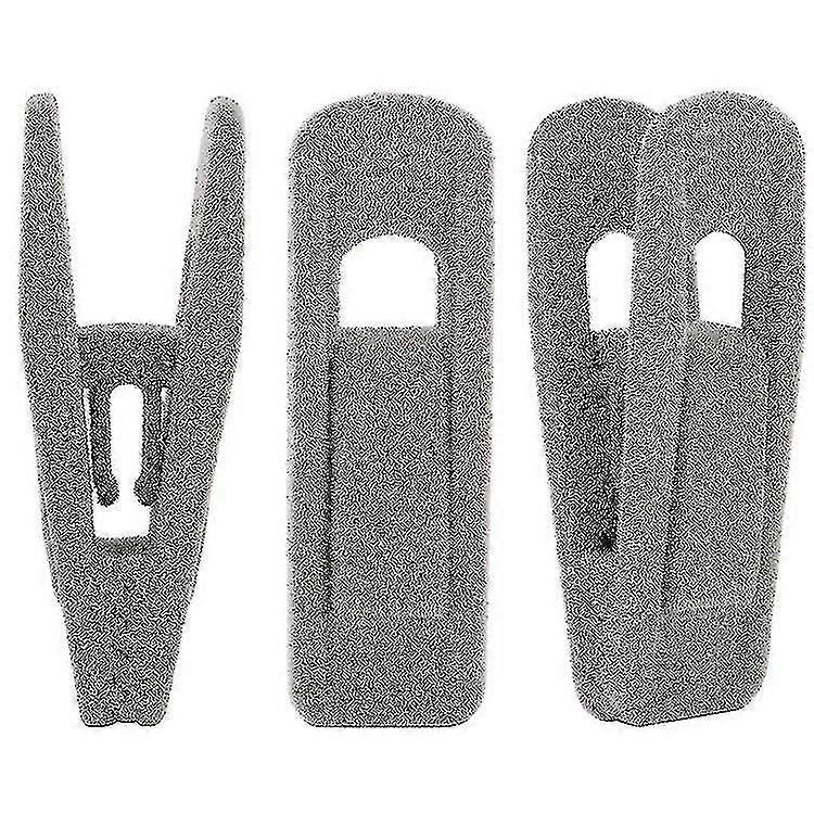 Flocking Clips Pack Of 20 Durable Unbreakable Material (grey)