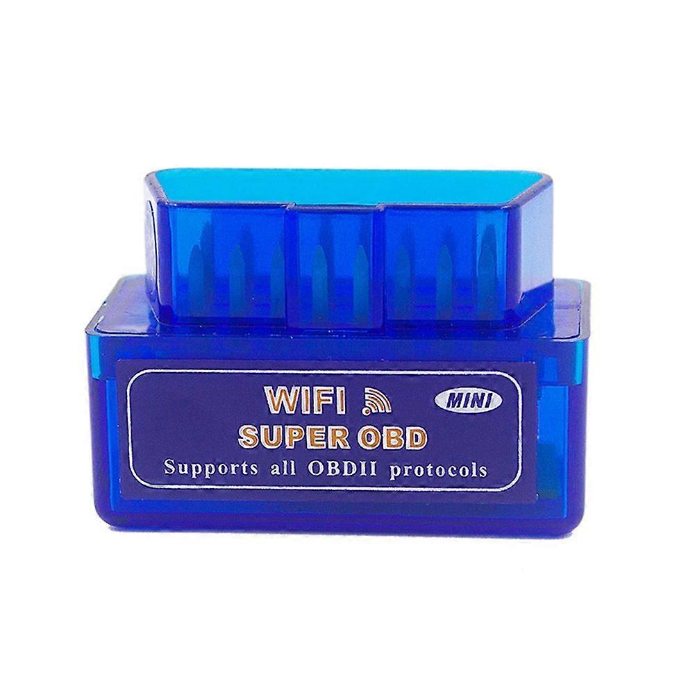 Mini Auto Code Reader Bluetooth-Compatible PIC18F25K80 Double PCB Car Scanner OBD2 -327 1.5 BT/WIFI,Blue