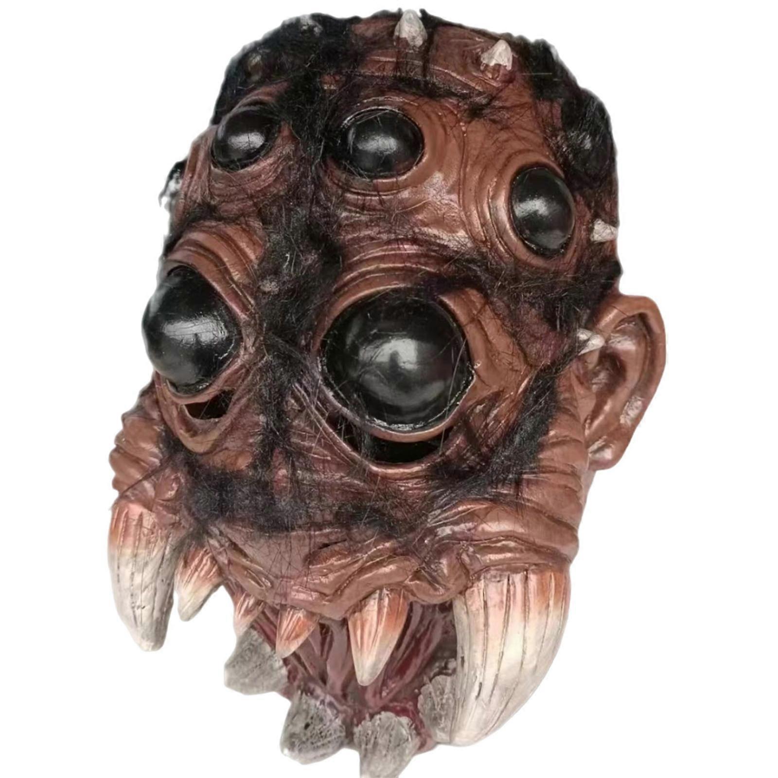 Καρναβαλίστικο κοστούμι Τρόμος Αισθητική Κυνόδοντες με πολλά μάτια Μάσκα αράχνης Απόκριες Τρομακτικό εφέ επιλογής Ρεαλιστικές λεπτομέρειες κατασκευής