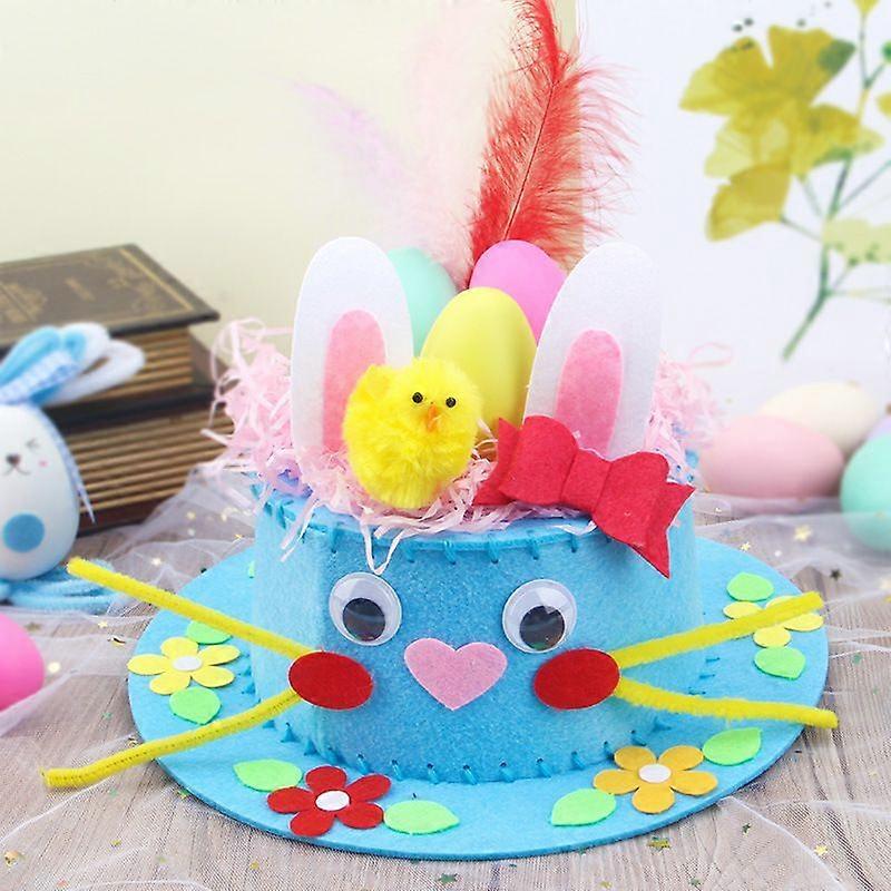 Easter Party Favors - Diy Easter Hat, Easter Bonnet Kit - Diy Easter Bonnet Set - Make Your Own Easter Bonnet Hat compatible Easter Craft