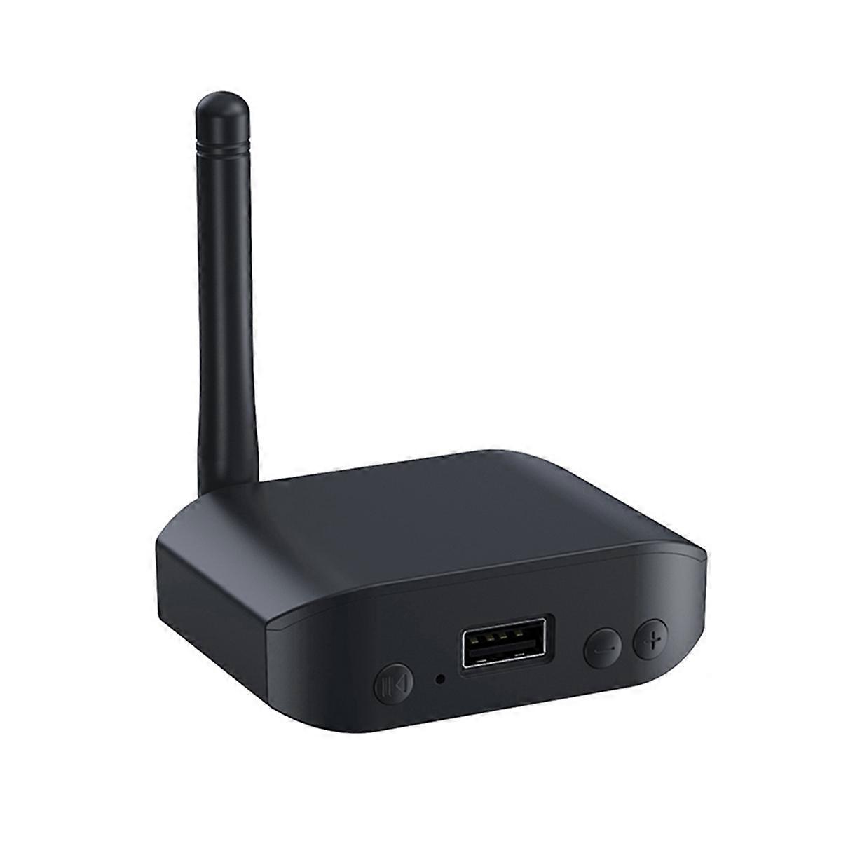 Bluetooth 5.3 Audio Adapter 2-in-1 Transmitter Receiver Play 3.5mm AUX Wireless Stereo Music No Battery