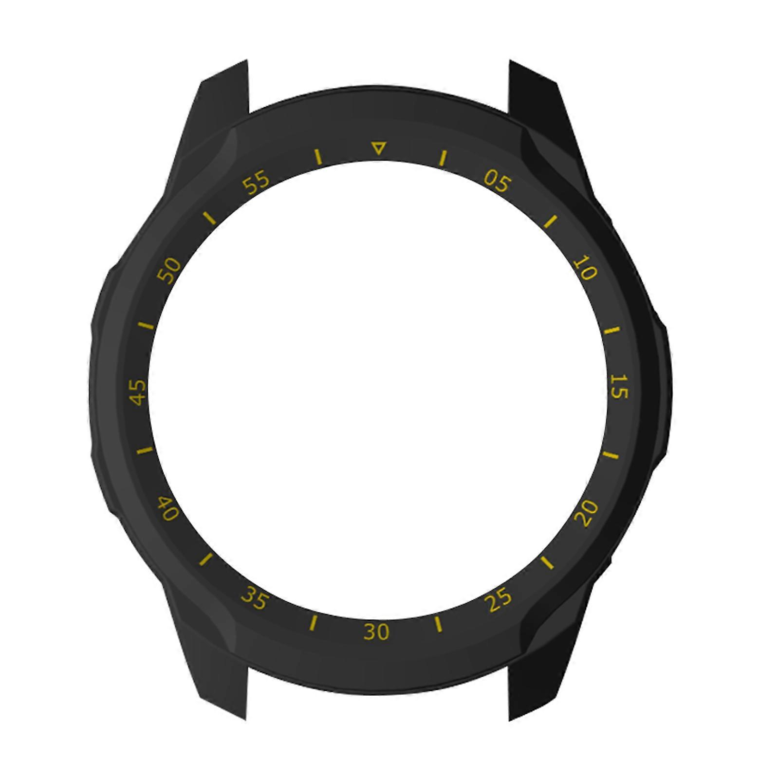 Case Smartwatch PC Case Shockproof Cover All-Around Protective Bumper Shells Black and yellow