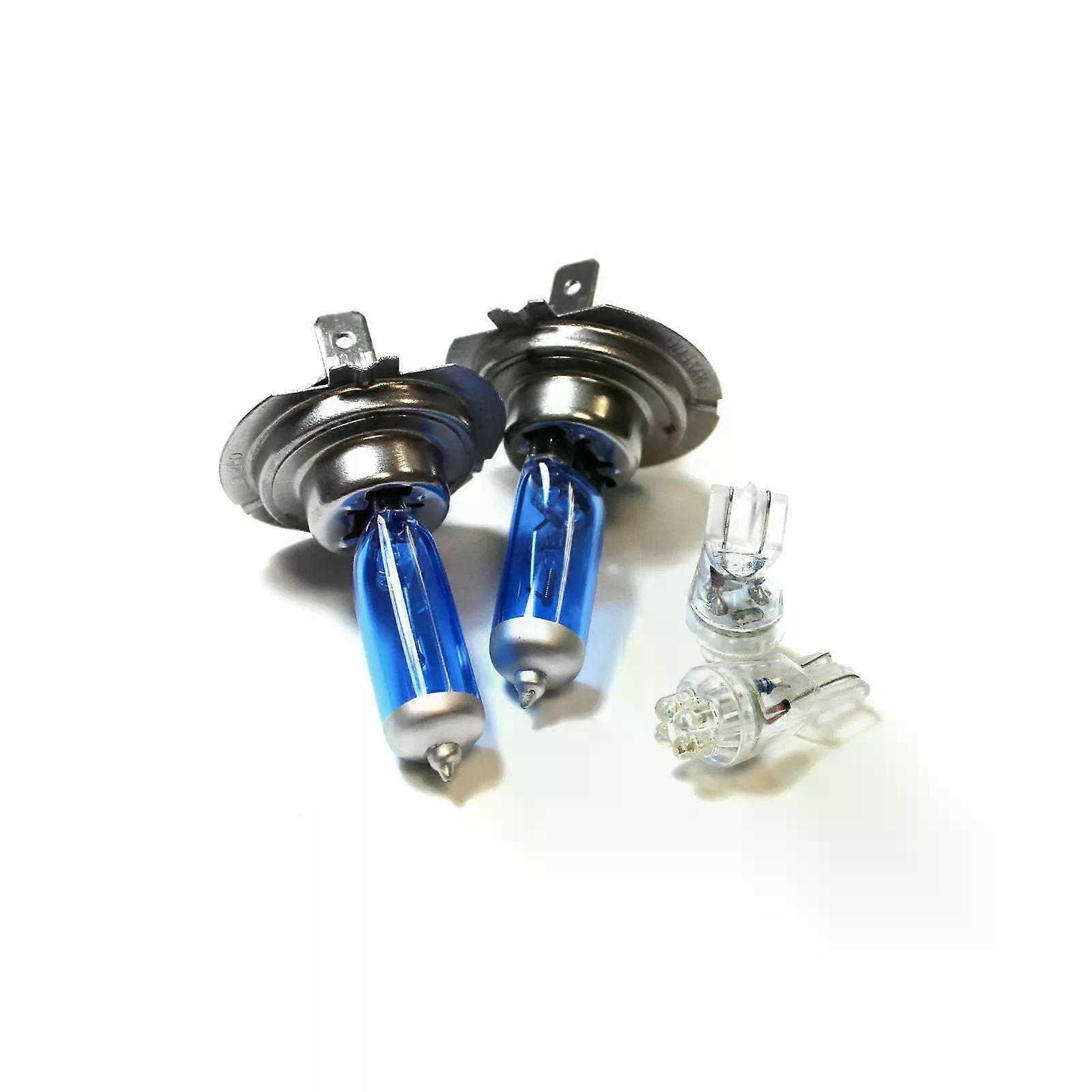 Mercedes E-Class S211 100w Super White Xenon HID Low/LED Side Light Bulbs Set