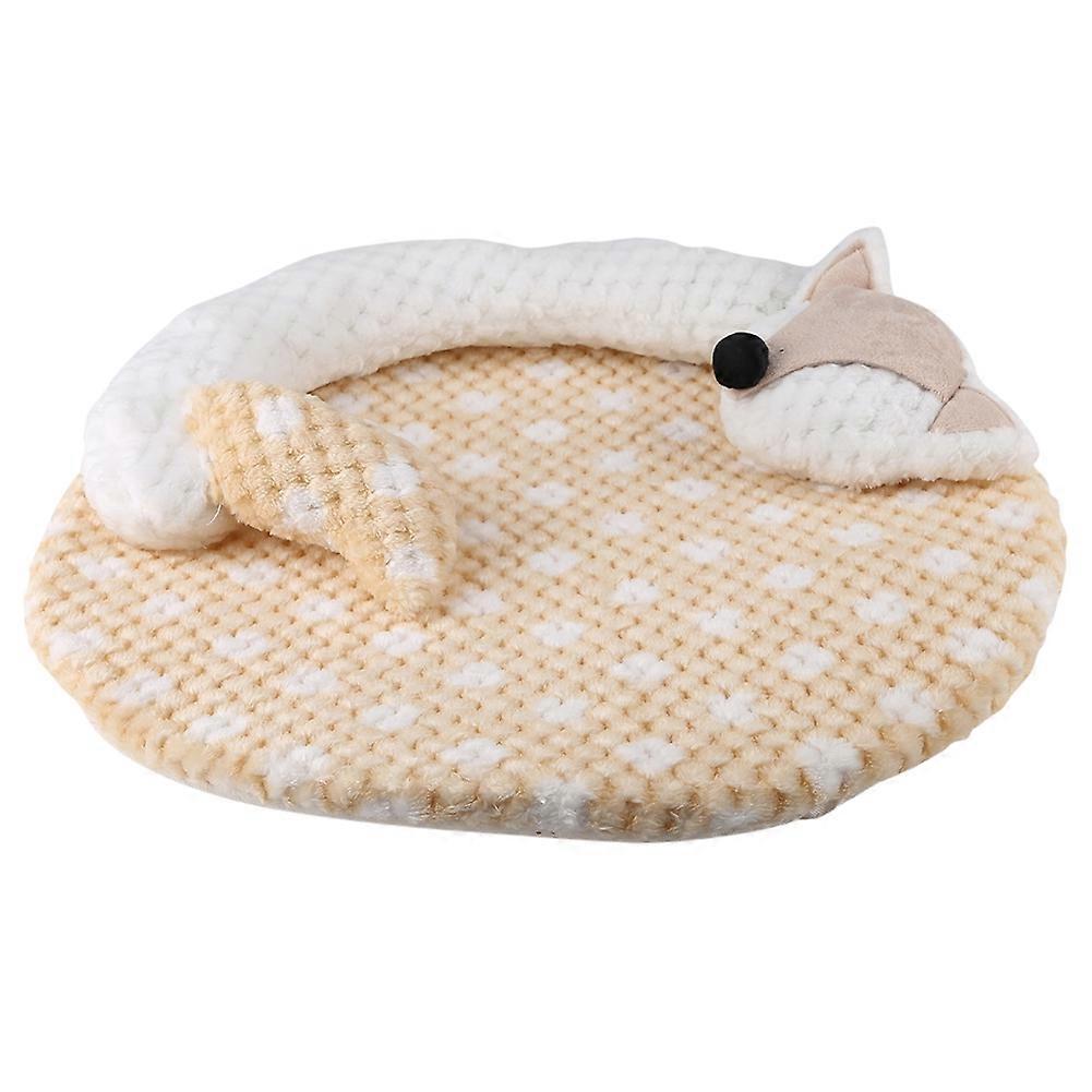 Warm Pet Cushion Soft Puppy Kennel Mat Cat Sleeping Blanket for Small Dogs and Cats, Machine Washable, Cozy, Non-Slip