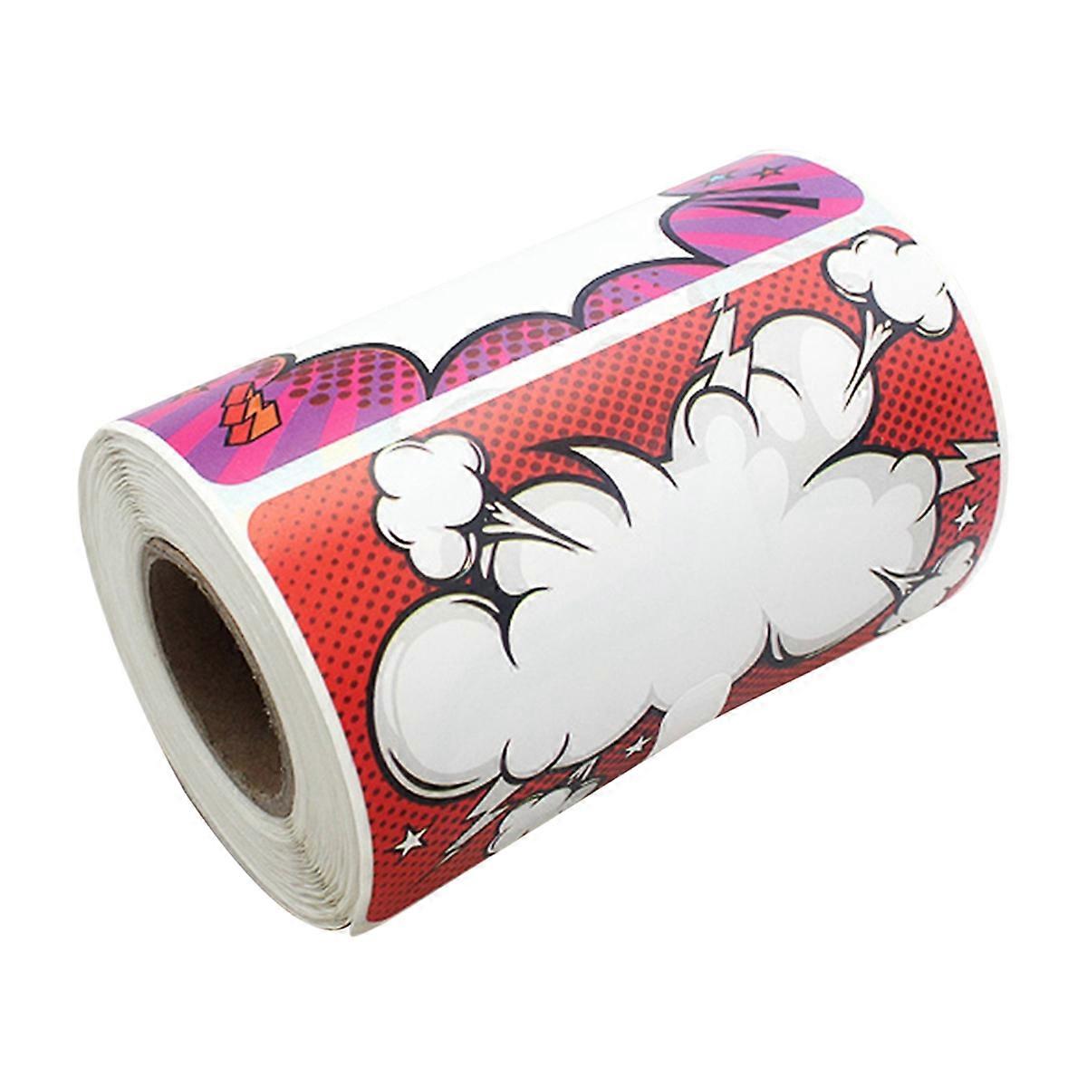 250Pcs/Roll Name Tag Stickers 6 Colors 250 Labels Stickers for Office