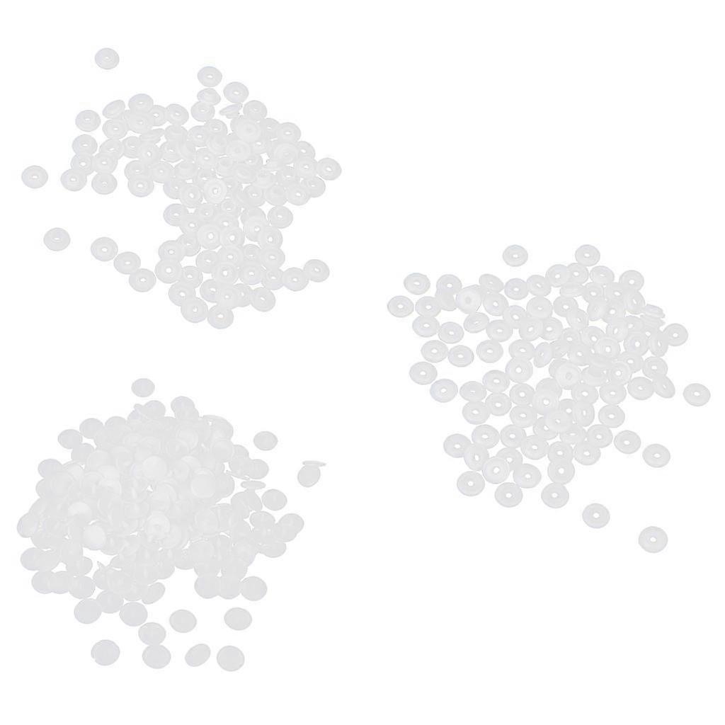 100 Sets T3 10.7mm White KAM Resin Press Studs Snap Button Fastener Popper