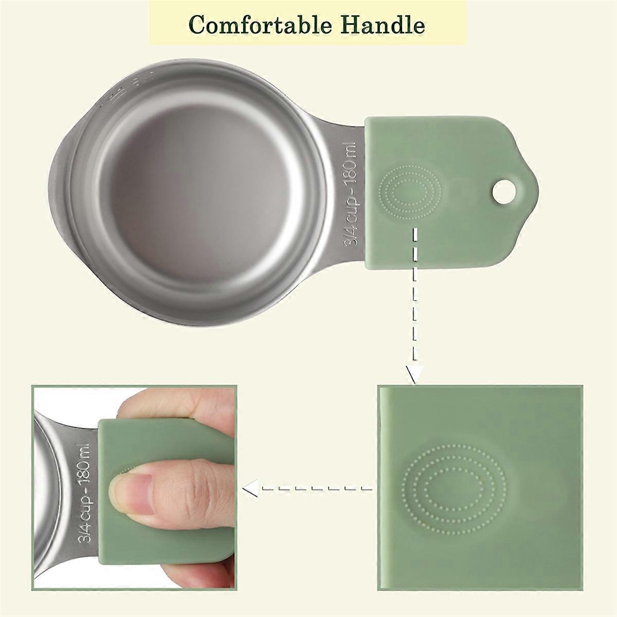 Magnetic Measuring Cups Set Heavy Duty Measuring Cups (Multicolor)