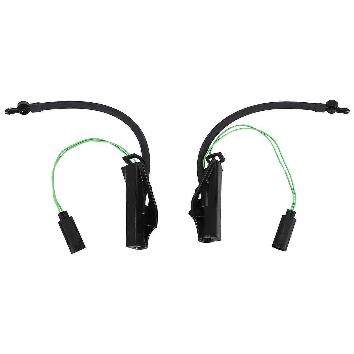 1 Pair Front Windshield Washer Nozzle Sprayer Jet with Heated