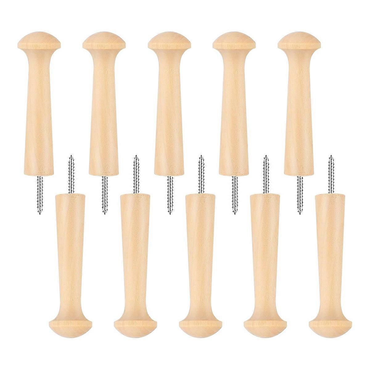 10Piece Wood Shaker Nails Screw-In Wood Hook Shaker Nails
