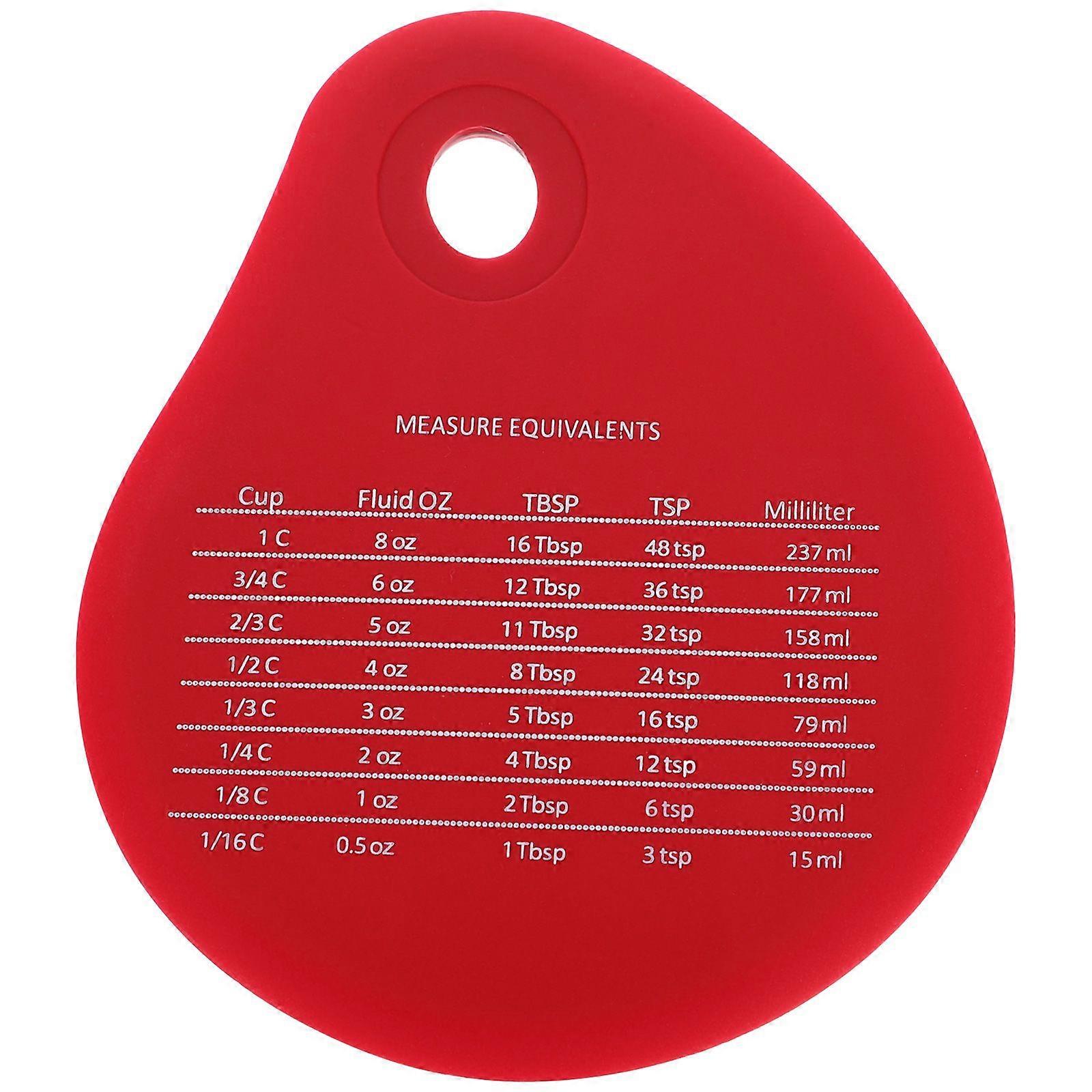 Silicone Bowl Scraper With Scale Dough Scraper Dough Cutter Water Drop Shape Bowl Scraper