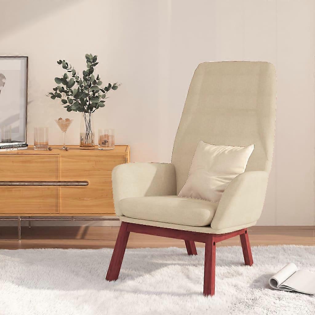 Fauteuil crèmekleurige stof