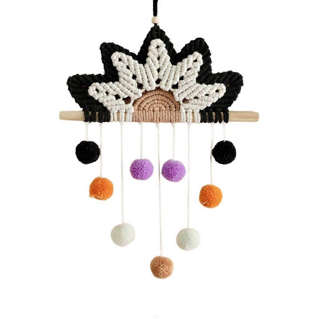 Macrame Wall Hanging Decorations Rainbow Tapestry Boho Tassel Wall Ornaments