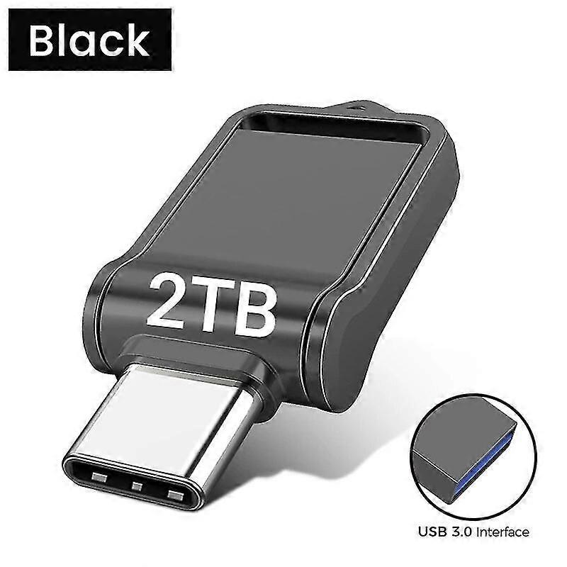 Kovový USB 3.0 2TB Pen Disk USB C Rychlý 1TB U Disk Mini Vodotěsný Flash Disk 2TB Memory Stick Pro Telefon PC MacBook ~ 21618