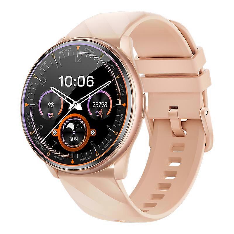 Smartwatch with Bluetooth Calling, Heart Rate, Blood Oxygen, Sleep Monitoring, Voice Assistant, Step Counter, and Sports Modes(Rose)
