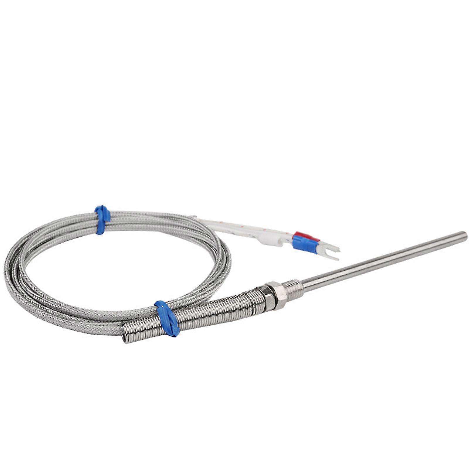 K Type Thermocouple Stainless Temperature Sensors Probe Temperature Controller Sensors Thermocouple 1/2/3/4/5m Cable