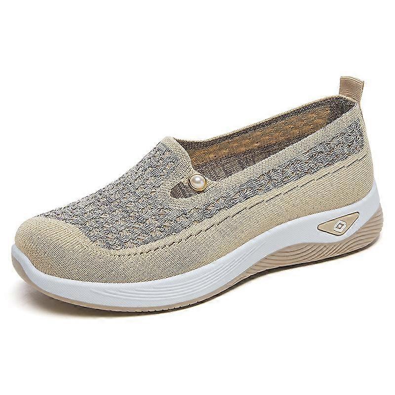 Women's Breathable Mesh Slip On Walking Shoes Comfortable Lightweight Casual Loafers