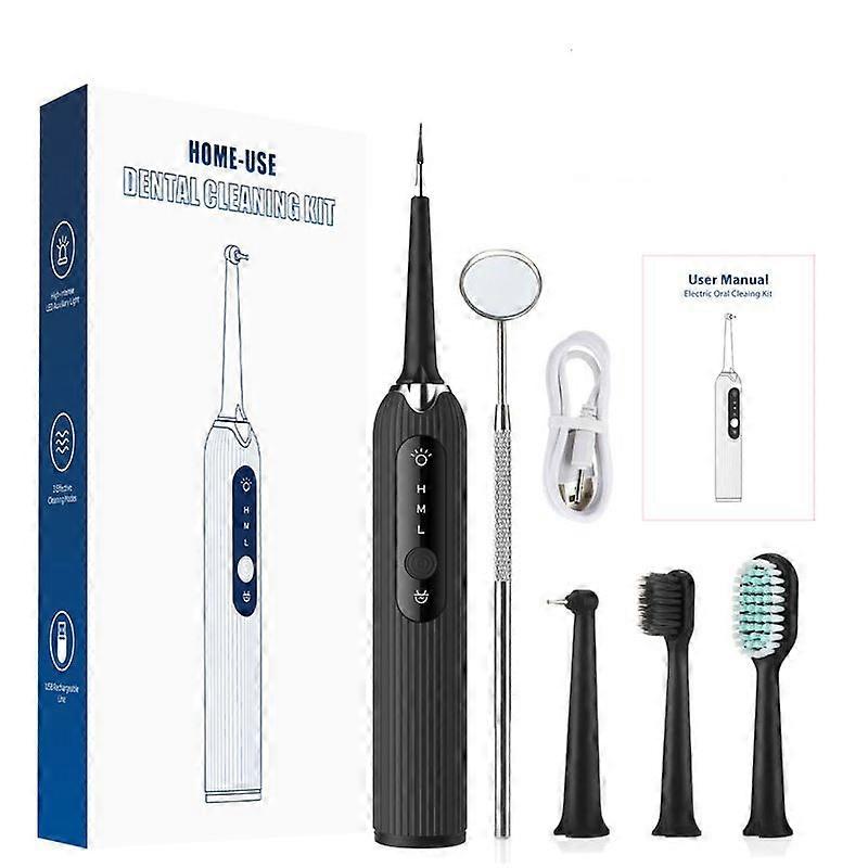 Electric Dental Scaler 4 In 1 Tartar Instrument Oral Cleaning Flusher Teeth Cleaning Tool