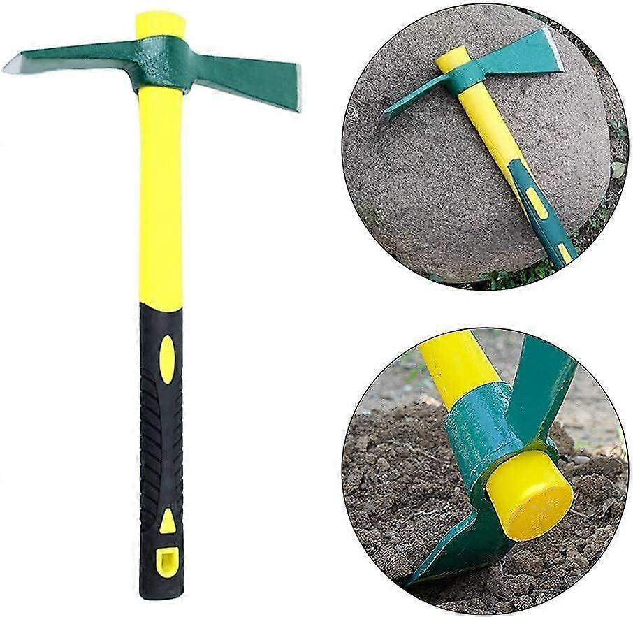 Hoes Mini Pickaxe Tools Gardening Weeding Mini Pickaxes Steel Fiberglass Handle Tree Pickaxes Gardening Farm Tools
