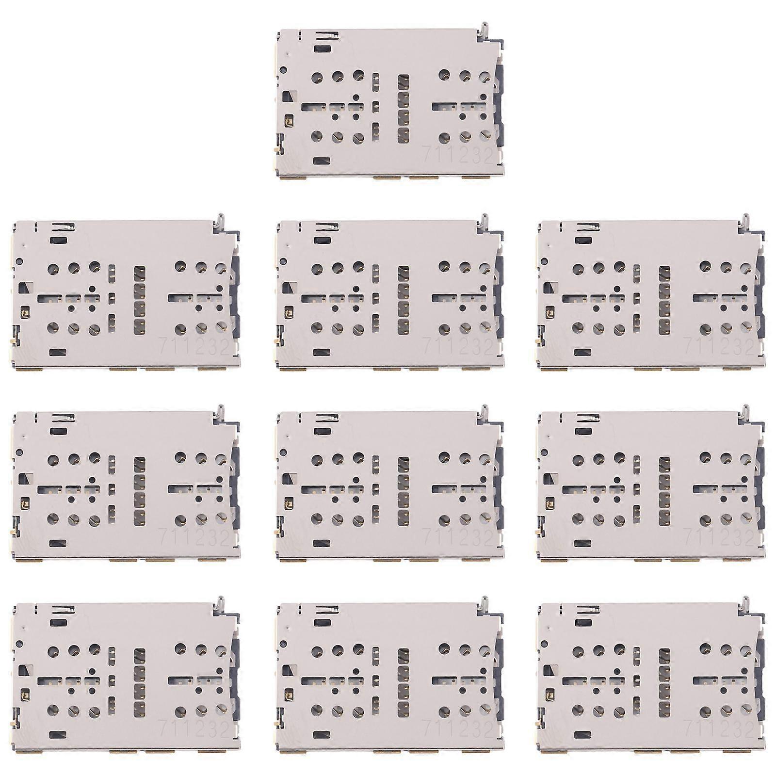 10pcs COMPATIBILE SIM + Micro SD Card Reader per Huawei P10 Plus