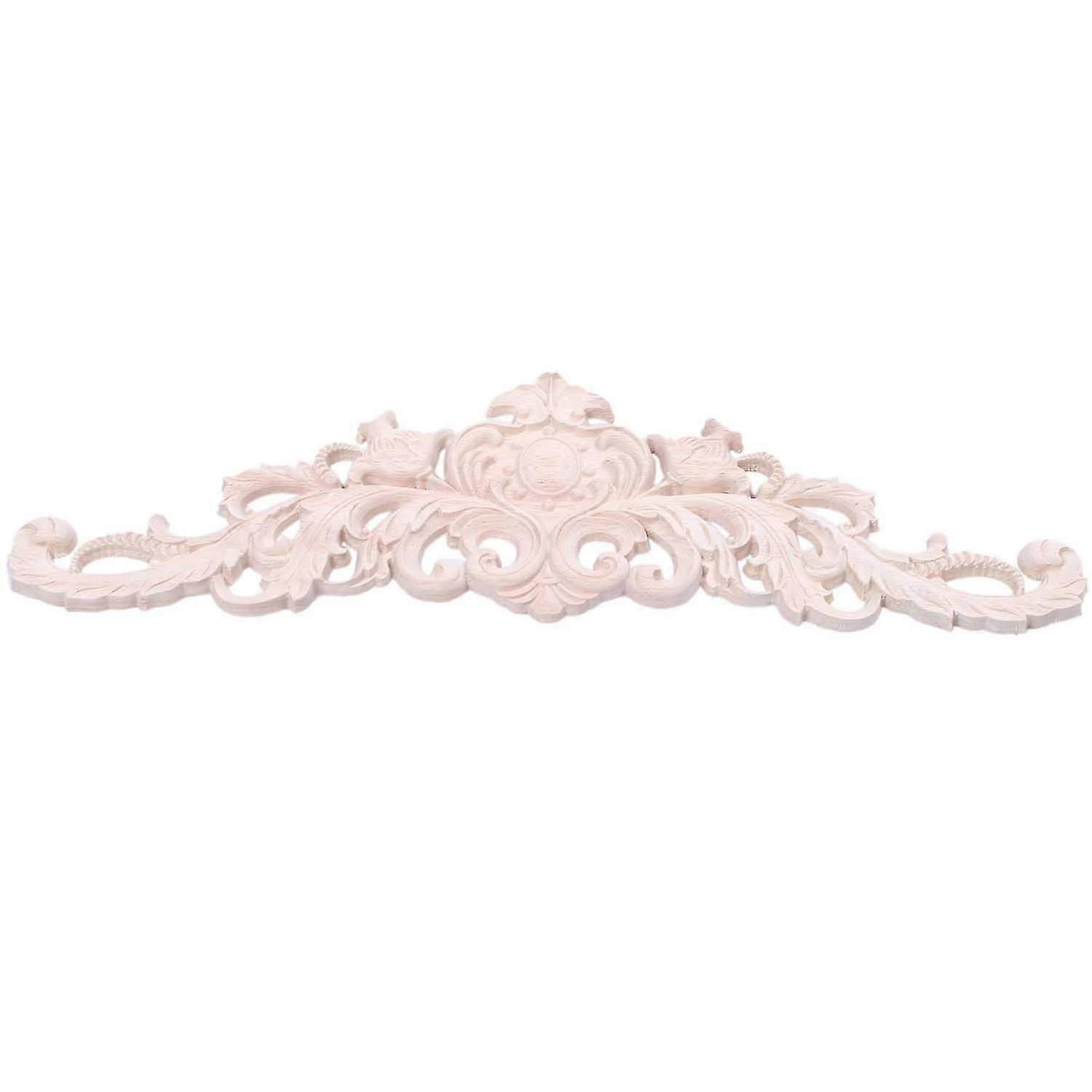 1Xラバーウッドオーク彫刻コーナーオンレイアップリケ家具引き出しドア家の装飾タイプ:5サイズ:45 * 12c