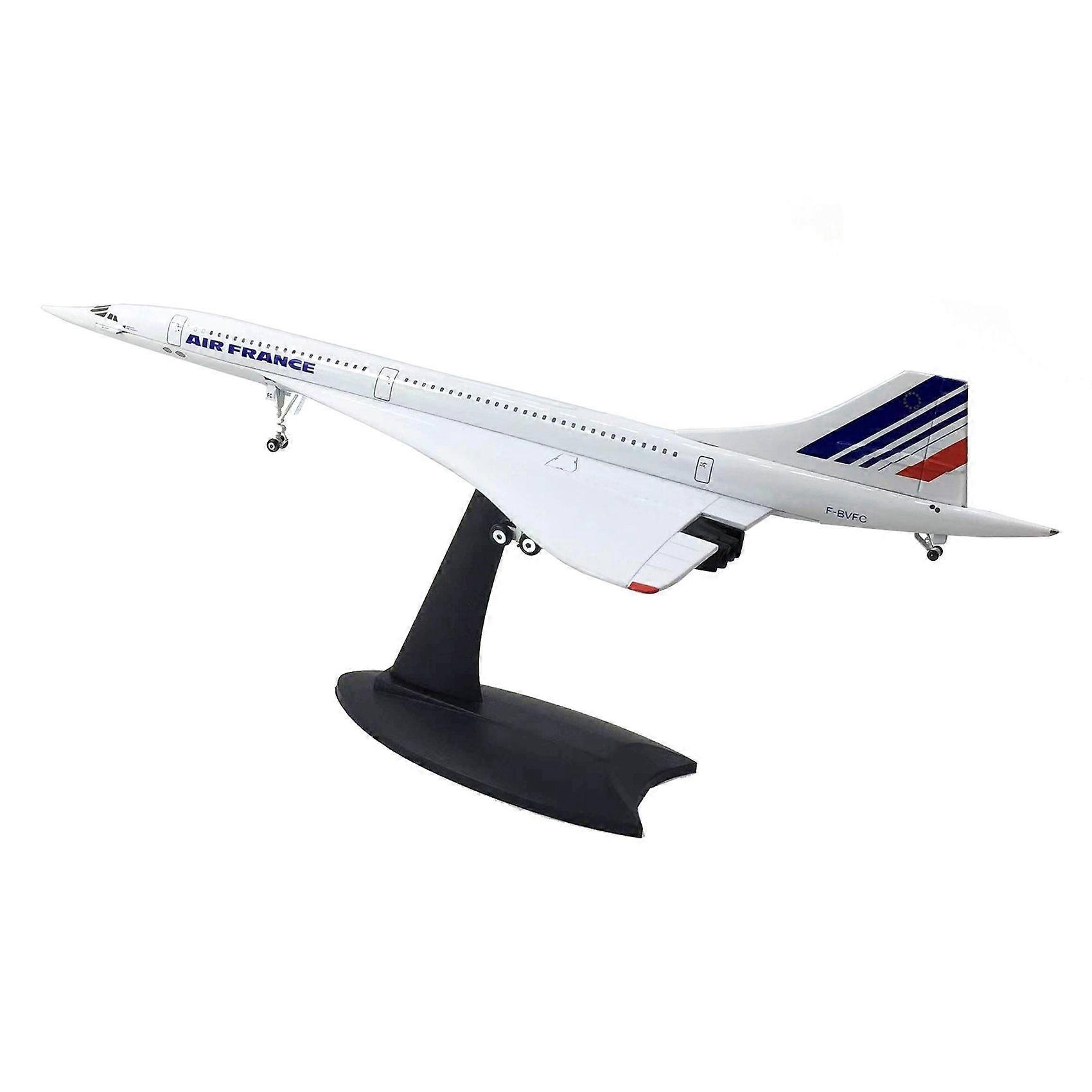 1/200 Concorde Supersonic Avion de passagers Air France Airways Modèle pour collection d’affichage statique