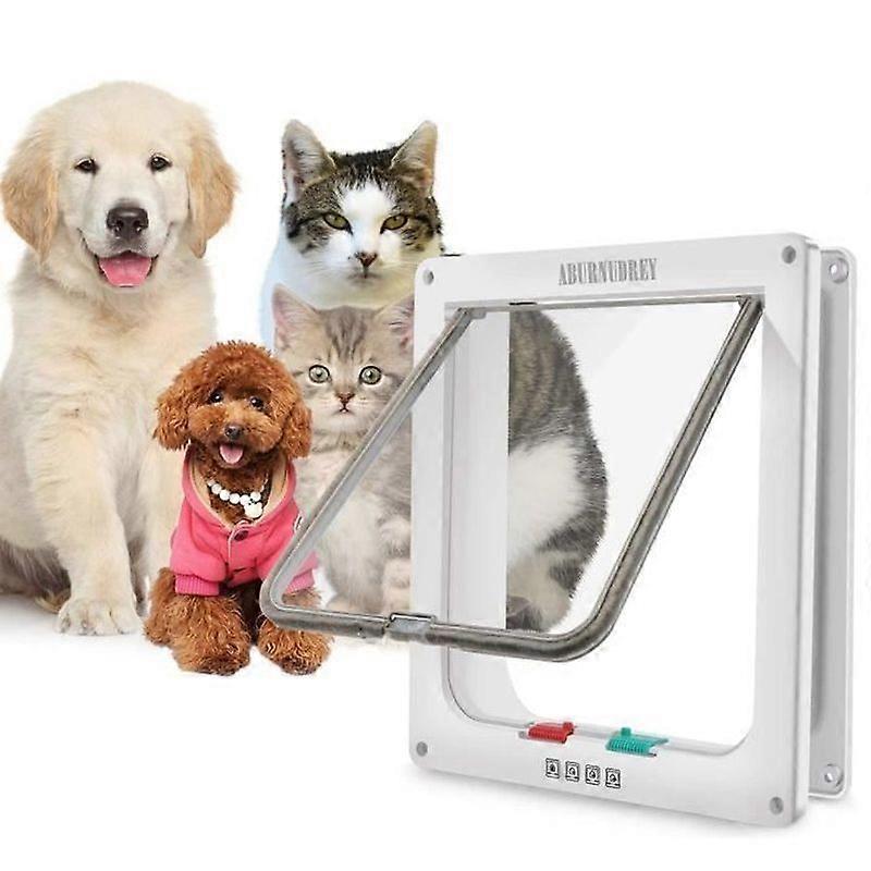 Cat Flap - ABURNUDREY - Large Cat Flap - Size 25cm x 235cm - 4 Switch Modes