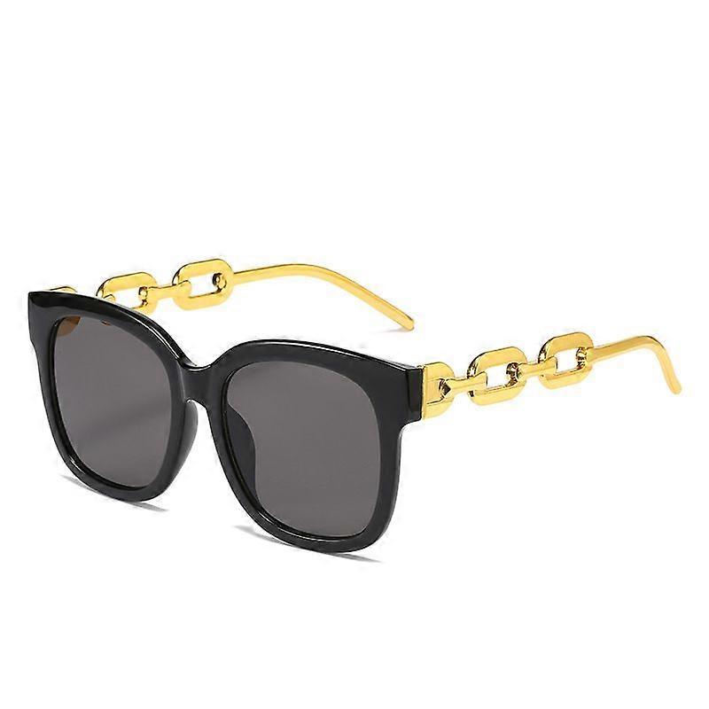 Wekity Polarized Women's Square Sunglasses Chain Temple