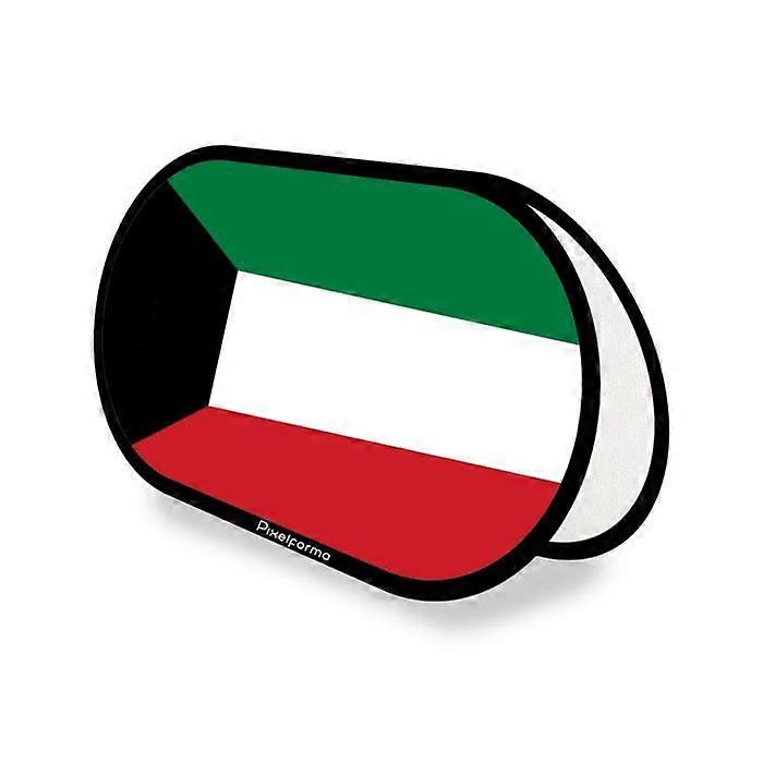 Oval Flag - Advertising Support - Kuwait - 70 x 120 cm - Polyester - Double-sided Printing