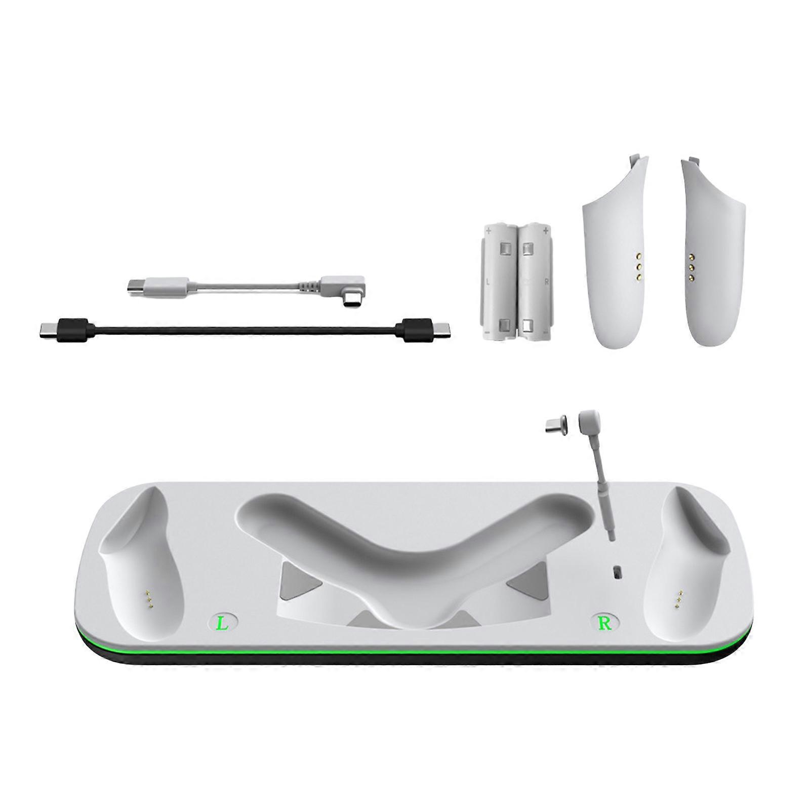 Magnetic Fast Charging Stand for 3S Accessories with Two Rechargeable Batteries Multicolor