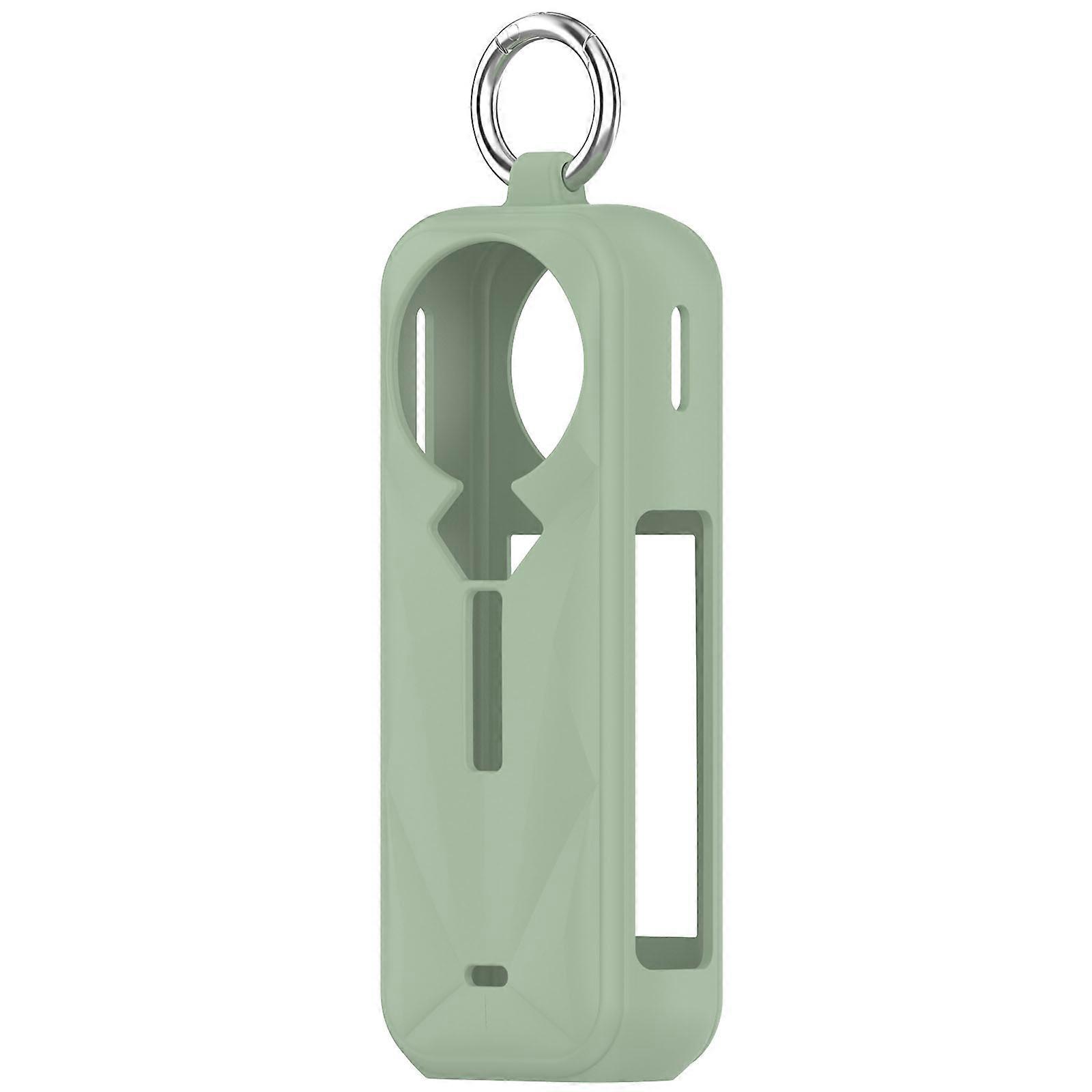 Portable Camera Silicone Protective Case Accessories for Insta360 X5 (Ice Lake Green)