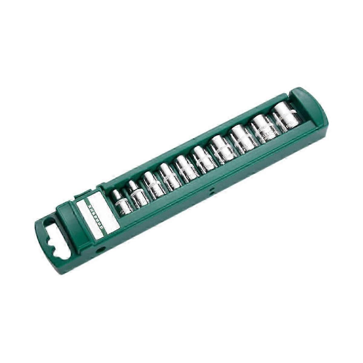 10-Piece 1/4 Inch Hex Socket Set with Ratchet Wrench, Short External Drive Sleeve & Hex Head Sockets Tool Kit