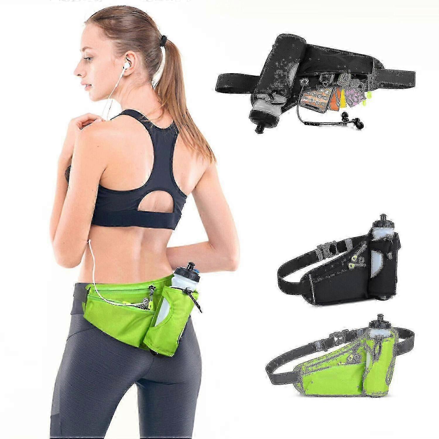 حزمة الخصر حزام الجري مع حامل زجاجة ماء اللياقة البدنية للماء بوم حقيبة Tw