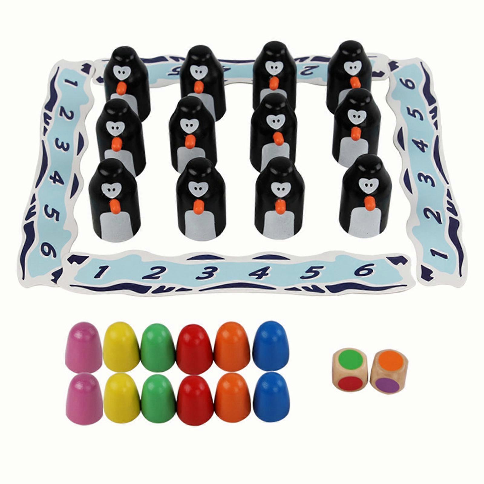 Penguin Memory Game Wooden Memory Match Stick Chess Wooden Memory Game Early Dementia Game Memory Chess Brain Teaser Toy