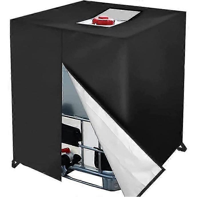 1000L IBC-Plane, 1000 Liter Regenwassertankabdeckung, 210D wasserdichte Anti-UV-Wassertankabdeckung, 1000L IBC-Containerschutzabdeckung (120x100x116cm)