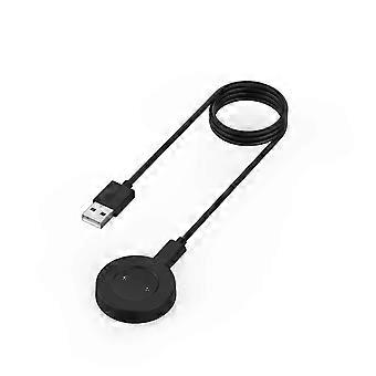 Portable Smart Watch Charger for Honor GS Pro with 1m USB Cable - Black