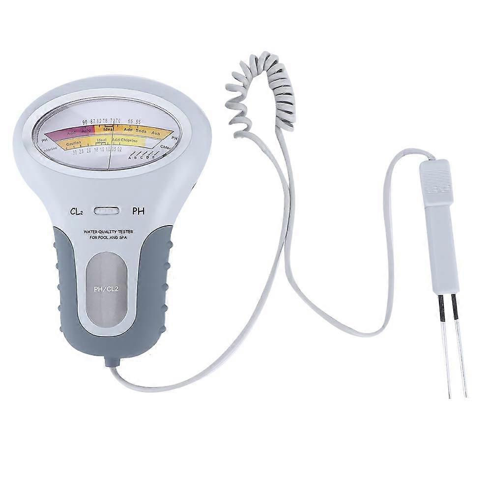Water Tester PH Chlorine, 2 in 1 PH Water Tester Chlorine Meter Chlorine Water CL2 Measurement for Pool Aquarium Spa Swimming Pool Quality Tester