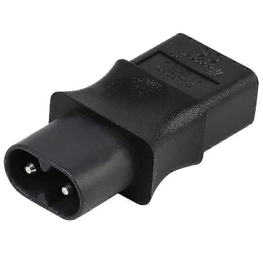 2-pinners iec 320 c8 hann til iec 320 c9 kvinnelig vekselstrømsadapter eu-omformer