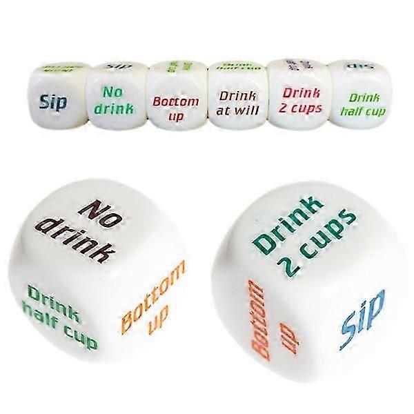 8-pack dice suitable for party and drinking games fun and entertainment