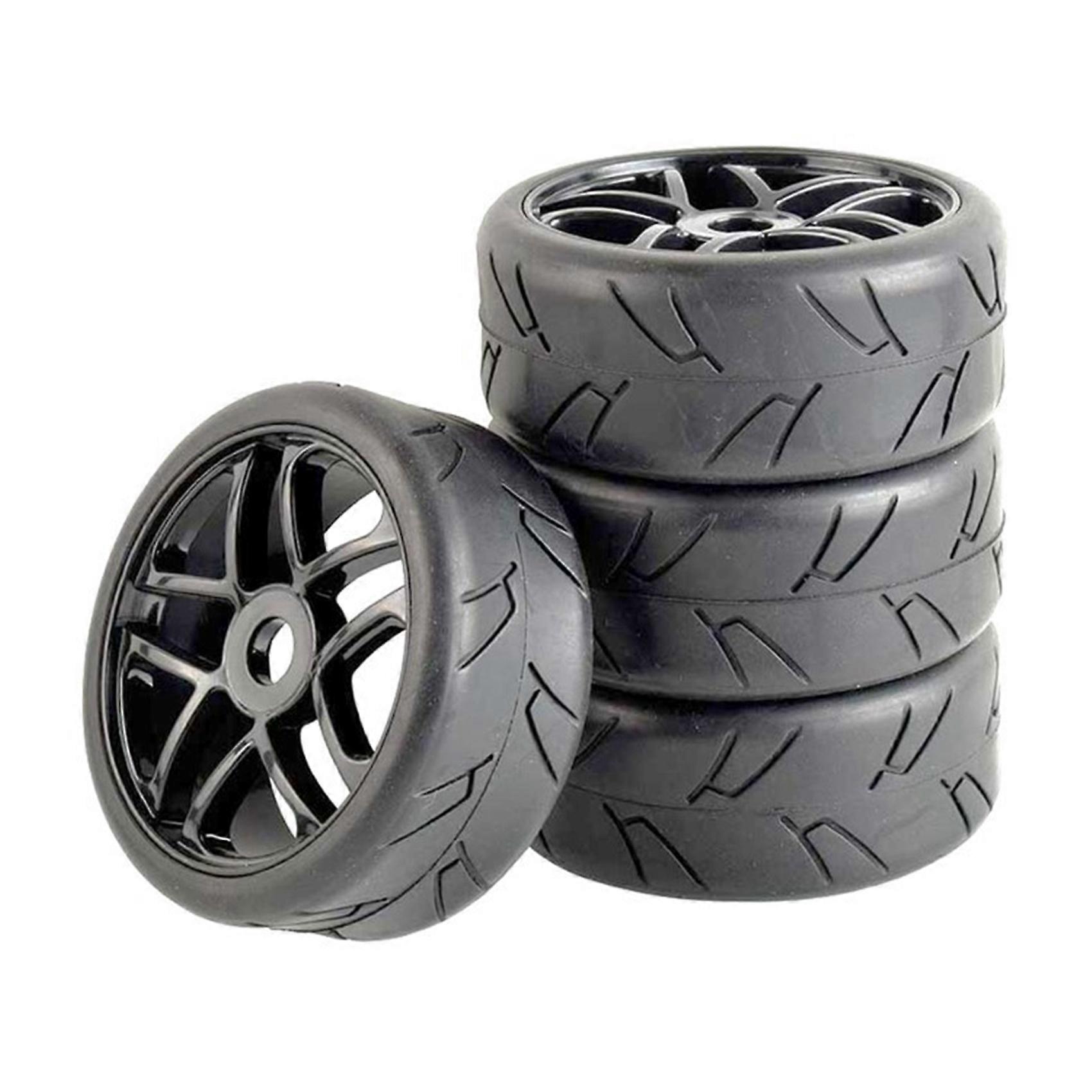 4Pc 1/8 Buggy Reifen für RC Off Road Auto HSP HPI Kyosho Traxxas Schwarz