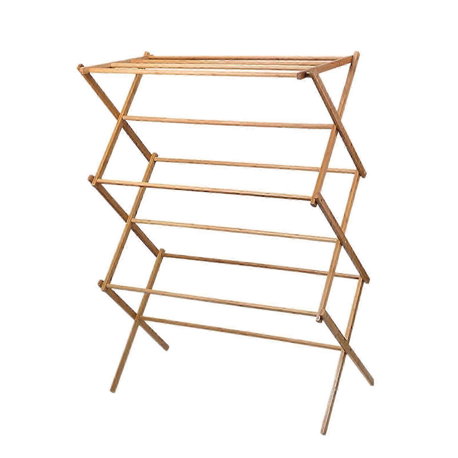 Foldable Laundry Clothes Rack Stand for Apartment Balcony and Patio Usage