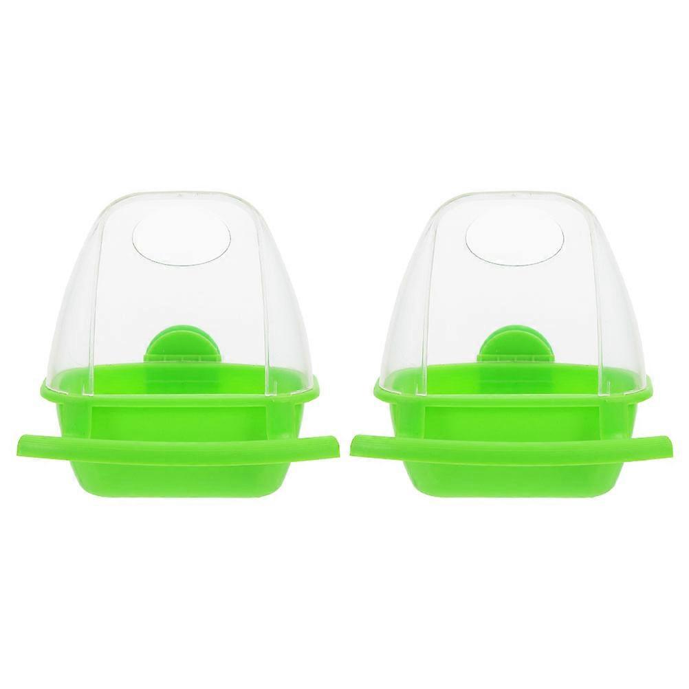 Safe Plastic Bird Bowls, Hang Easily in Cages for Efficient Feeding