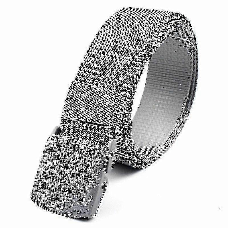 隠しマネーポケット付きナイロントラベルセキュリティベルト-ユニセックスタクティカルポーチシルバー