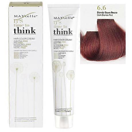 Dark Blond Red 6.6 Ammonia-free Hair Color With Argan Oil Think Maxxelle 100ml