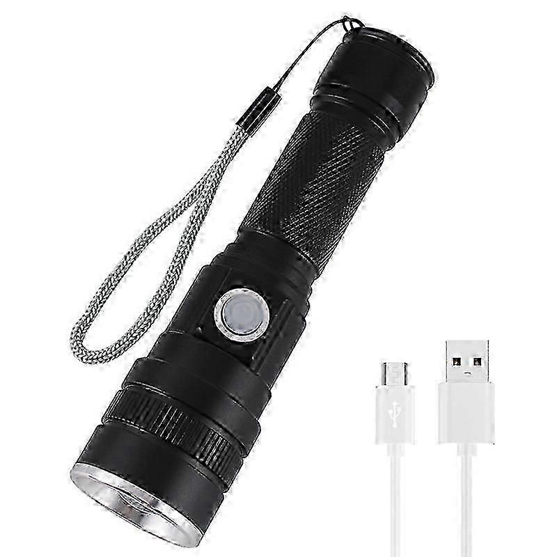LED Flashlight, USB Rechargeable